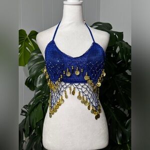 NF one size fits most belly dancer top